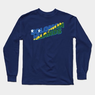 Solomon Islands vintage style retro souvenir Long Sleeve T-Shirt